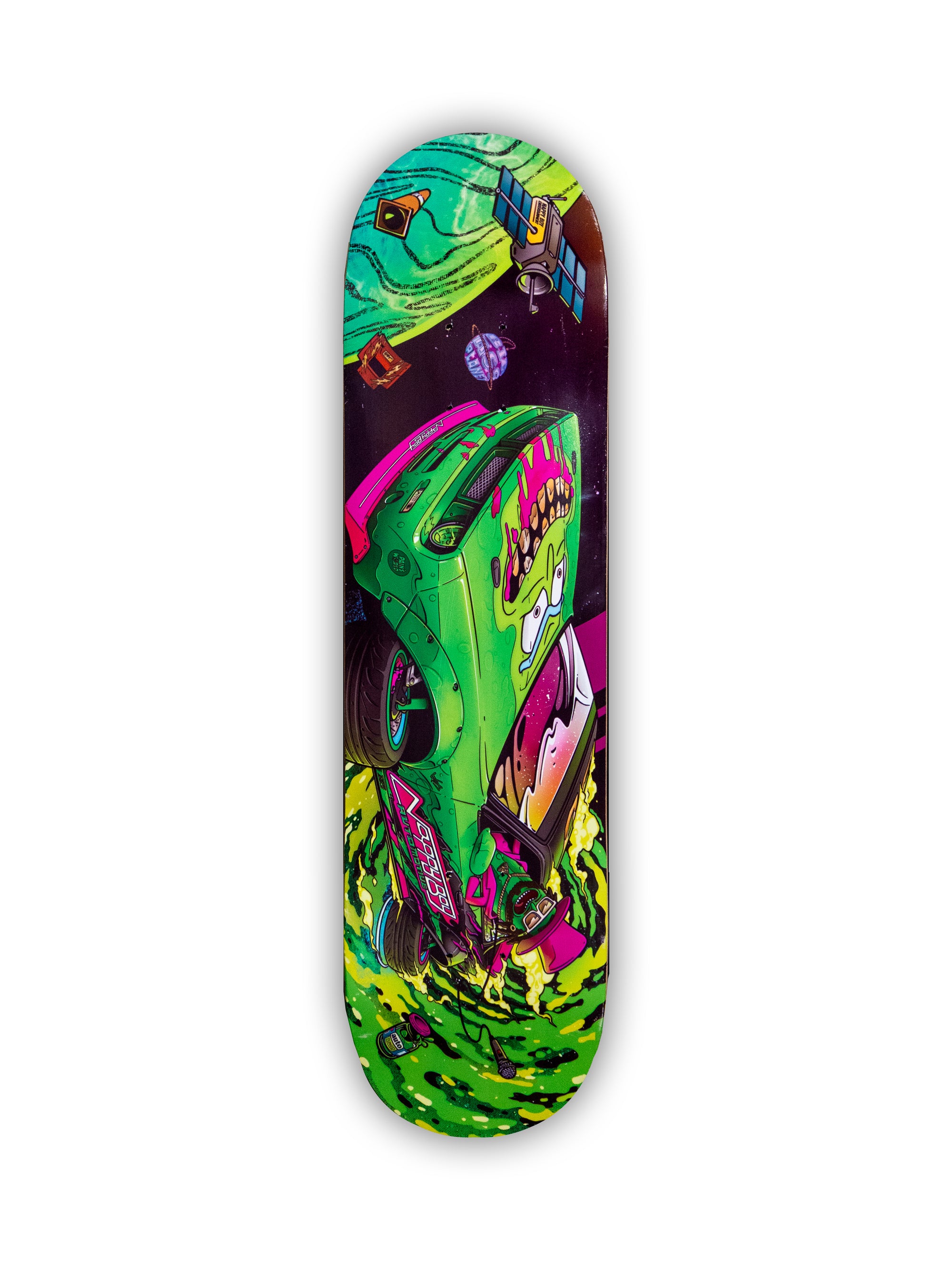 Pickle Rick Portal Skateboard Deck
