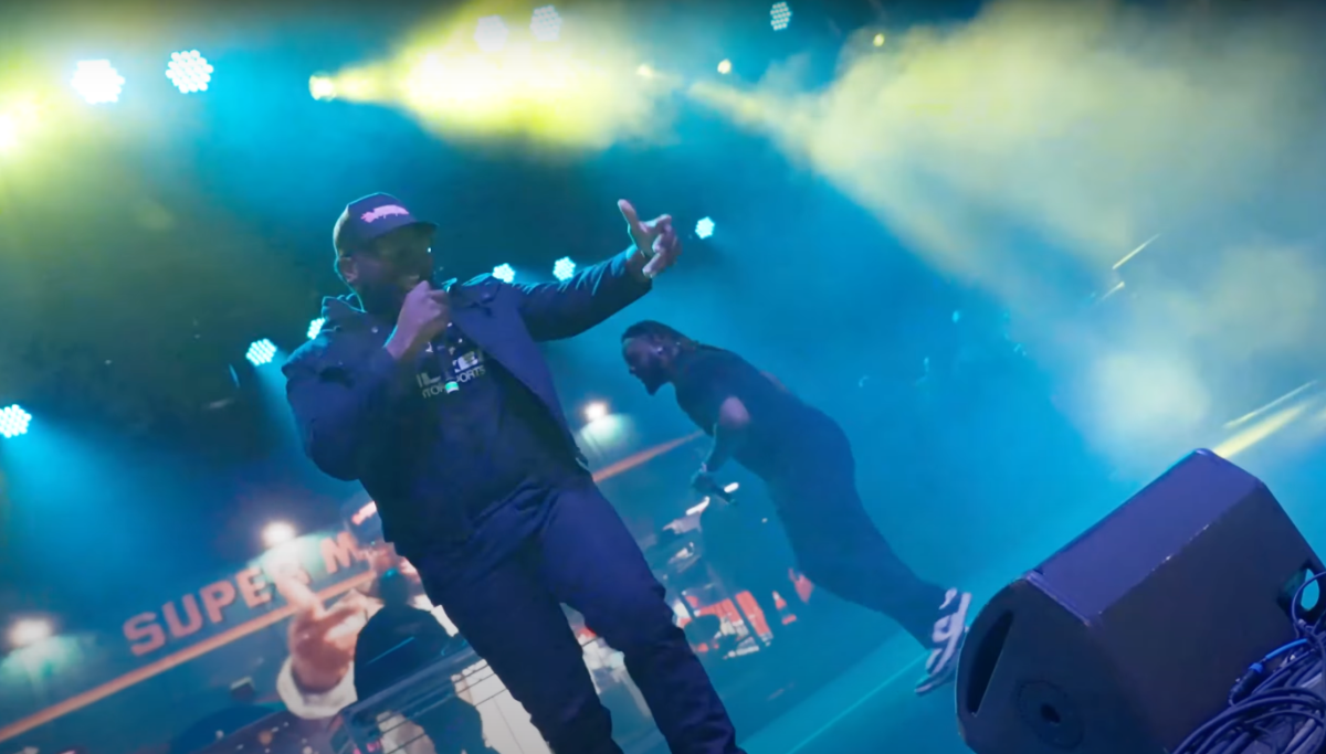 T-Pain & Hert perform their new song, Baby Got Brap, at the historic Laguna Seca Raceway.